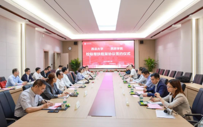 中国玩球官方网与西京学院签署校际帮扶框架协议 中国玩球官方网与西京学院签署校际帮扶框架协议